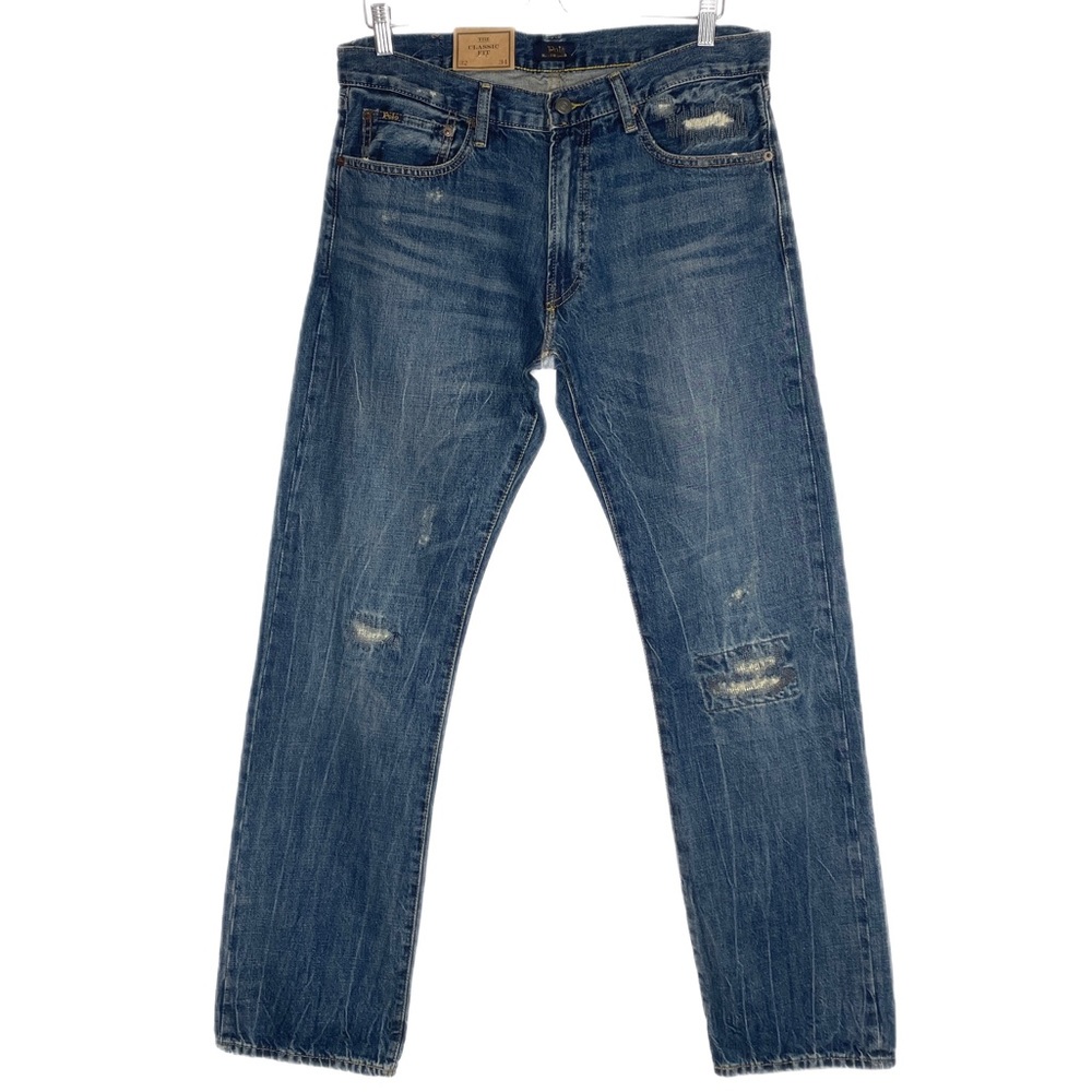Polo Ralph Lauren Classic Fit Patchwork Jeans Sz 32x34